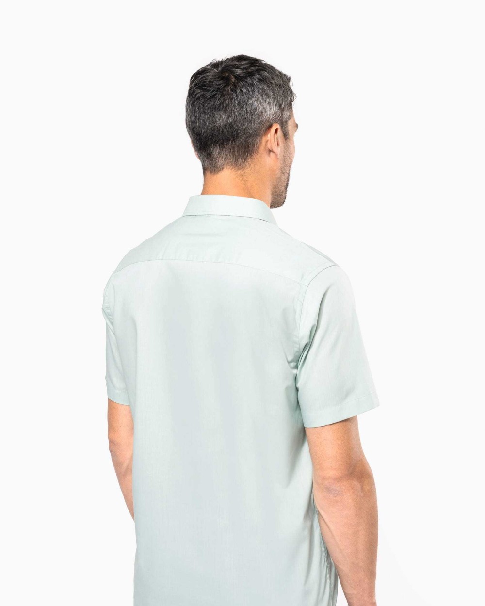 KARIBAN Popeline Kurzarmhemd Baumwollpolyester pflegeleicht für Herren Hemden personalisierbar