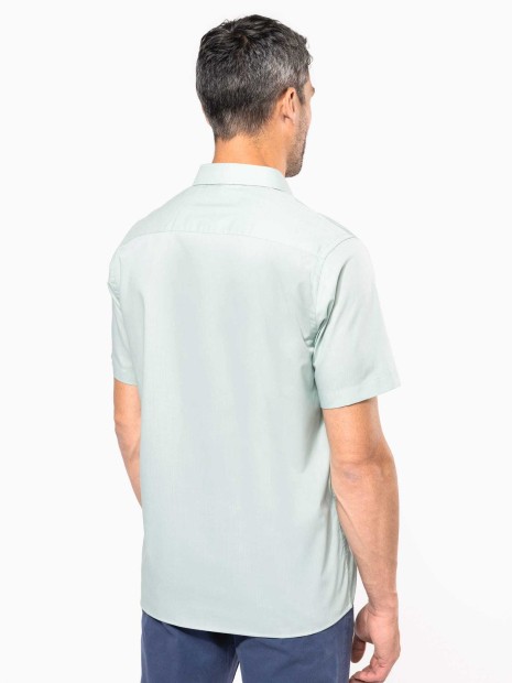 Chemises à personnaliser KARIBAN Chemise popeline polycoton manches courtes entretien facile homme 
