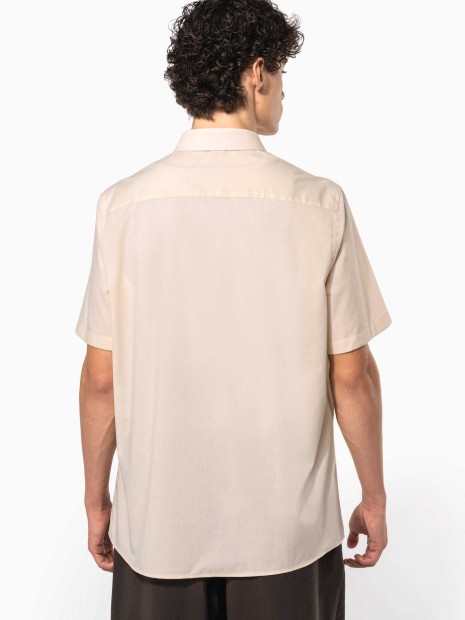 Chemises à personnaliser KARIBAN Chemise popeline polycoton manches courtes entretien facile homme 