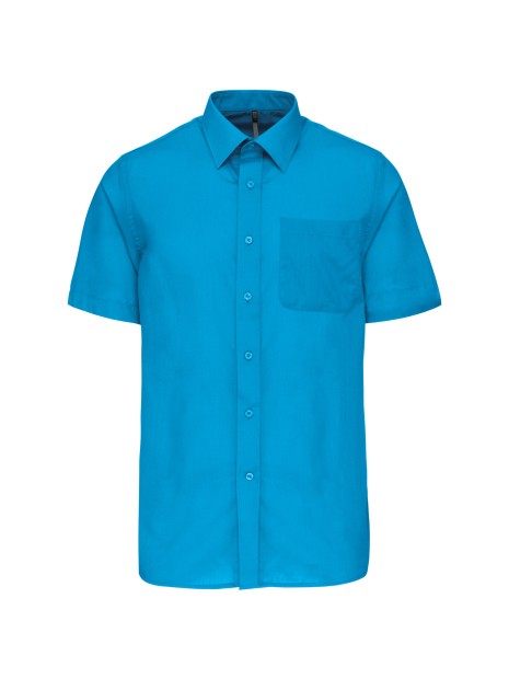 KARIBAN Chemise popeline polycoton manches courtes entretien facile homme /api/colors/e40de318-302c-4c66-b949-5dcddefdc482 personnalisable