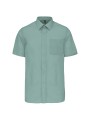 KARIBAN Chemise popeline polycoton manches courtes entretien facile homme /api/colors/9461b1f5-f20c-4909-acf0-8bf53fdec48b personnalisable