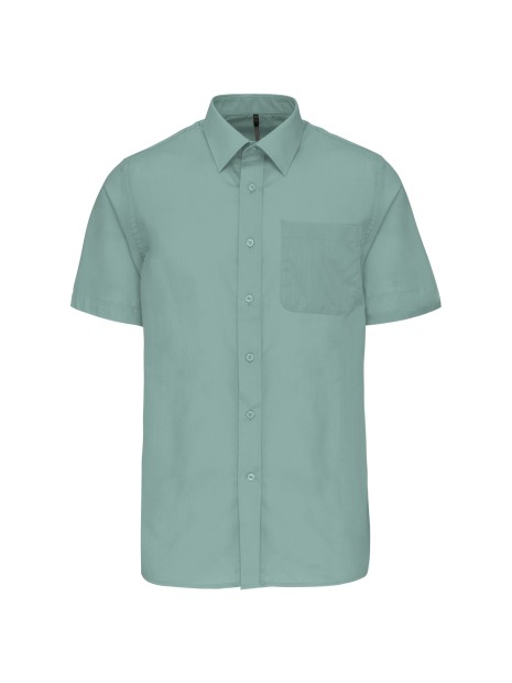 KARIBAN Chemise popeline polycoton manches courtes entretien facile homme /api/colors/9461b1f5-f20c-4909-acf0-8bf53fdec48b personnalisable