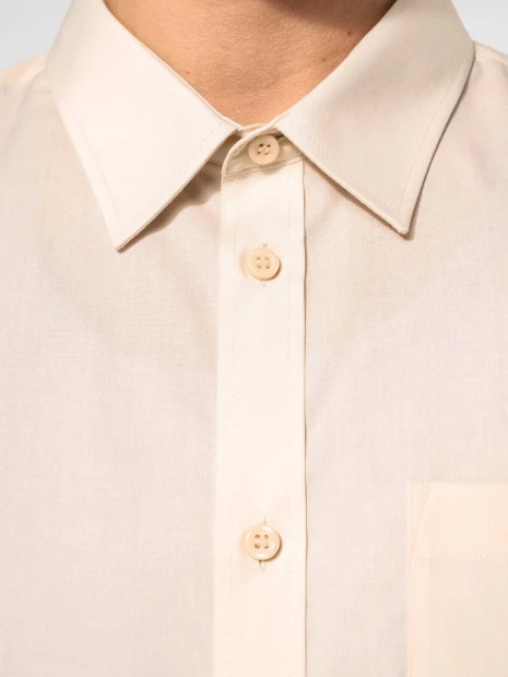 Chemises à personnaliser KARIBAN Chemise popeline polycoton manches courtes entretien facile homme 