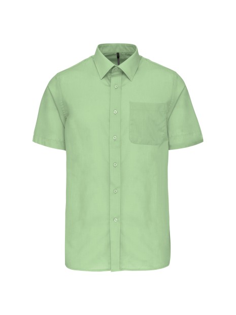 KARIBAN Chemise popeline polycoton manches courtes entretien facile homme /api/colors/c32fbc9c-9f32-4b30-babf-17c9422e351d personnalisable