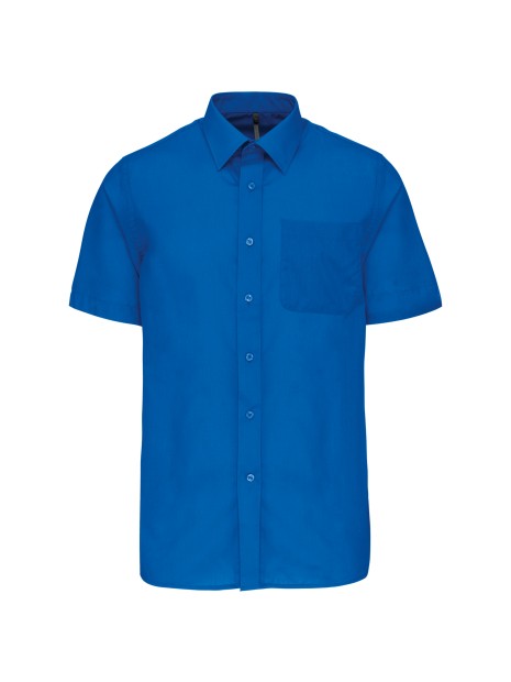 KARIBAN Chemise popeline polycoton manches courtes entretien facile homme /api/colors/68572561-1214-42b1-b94c-44fb780d37b4 personnalisable