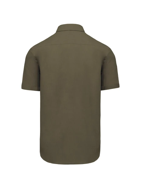 KARIBAN Chemise popeline polycoton manches courtes entretien facile homme /api/colors/f670900e-42da-4667-ab56-d8f2804cba19 personnalisable