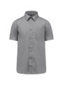 KARIBAN Chemise popeline polycoton manches courtes entretien facile homme /api/colors/4aec04d1-687e-4c17-9275-2f36ebc782ac personnalisable