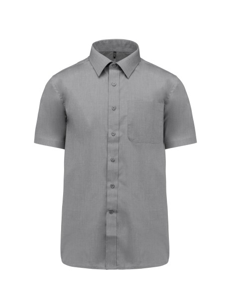 KARIBAN Chemise popeline polycoton manches courtes entretien facile homme /api/colors/4aec04d1-687e-4c17-9275-2f36ebc782ac personnalisable