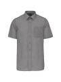 KARIBAN Chemise popeline polycoton manches courtes entretien facile homme /api/colors/12080c85-8950-461d-af35-871f7cb95d1d personnalisable