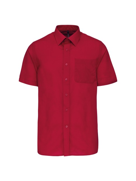 KARIBAN Chemise popeline polycoton manches courtes entretien facile homme /api/colors/f7def30f-cf00-4a4e-8048-9f030f6d3017 personnalisable