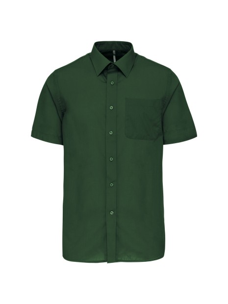 KARIBAN Chemise popeline polycoton manches courtes entretien facile homme /api/colors/04ff5422-733a-4283-80b4-be8cd0eba314 personnalisable
