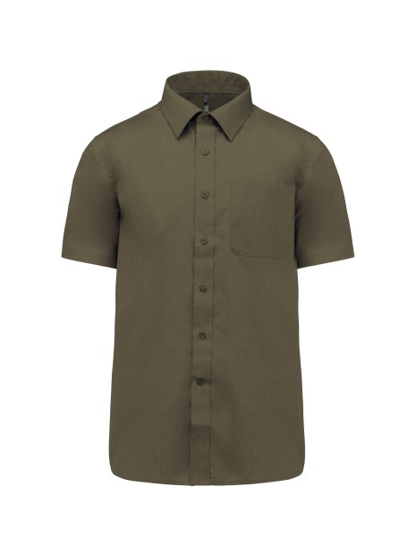KARIBAN Chemise popeline polycoton manches courtes entretien facile homme /api/colors/f670900e-42da-4667-ab56-d8f2804cba19 personnalisable