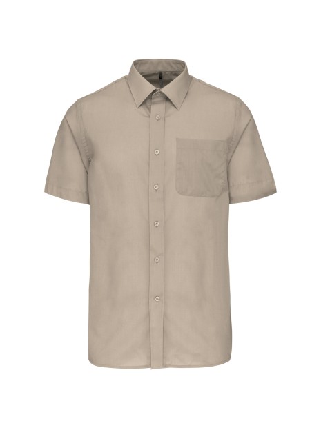 KARIBAN Chemise popeline polycoton manches courtes entretien facile homme /api/colors/13a9f258-6ed5-4b44-b30c-6e7b15d934d4 personnalisable