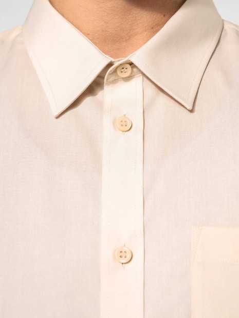 Chemises à personnaliser KARIBAN Chemise popeline polycoton manches courtes entretien facile homme 