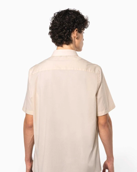 Chemises personnalisable Kariban Chemise popeline polycoton manches courtes entretien facile homme