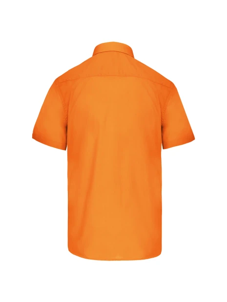 KARIBAN Chemise popeline polycoton manches courtes entretien facile homme /api/colors/d51260d5-b263-4200-988d-ee19f414959e personnalisable