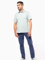 Chemises à personnaliser KARIBAN Chemise popeline polycoton manches courtes entretien facile homme 