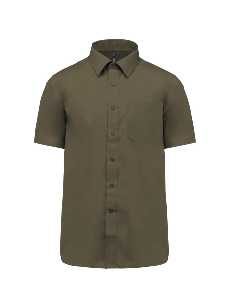 KARIBAN Chemise popeline polycoton manches courtes entretien facile homme /api/colors/f670900e-42da-4667-ab56-d8f2804cba19 personnalisable