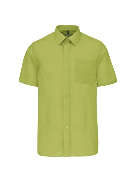 KARIBAN Chemise popeline polycoton manches courtes entretien facile homme /api/colors/7ab928ec-33ab-4ba2-8fb6-e49c659be6ea personnalisable