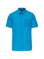KARIBAN Chemise popeline polycoton manches courtes entretien facile homme /api/colors/e40de318-302c-4c66-b949-5dcddefdc482 personnalisable