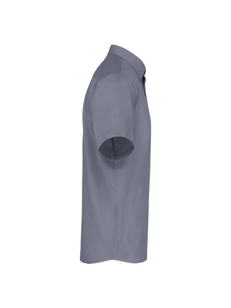 KARIBAN Chemise popeline polycoton manches courtes entretien facile homme /api/colors/b8e7287e-3390-473c-ba17-deb40419cef7 personnalisable
