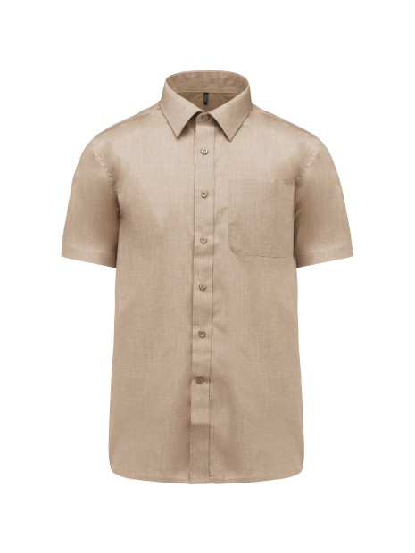 KARIBAN Chemise popeline polycoton manches courtes entretien facile homme /api/colors/a97c0345-672e-42f2-9afe-b1145dea3541 personnalisable