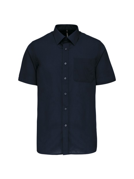 KARIBAN Chemise popeline polycoton manches courtes entretien facile homme /api/colors/b68891a9-1d28-4f7a-8deb-775c45027afd personnalisable