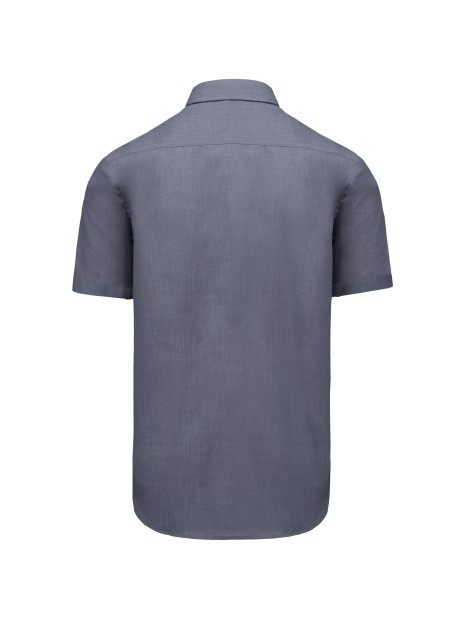KARIBAN Chemise popeline polycoton manches courtes entretien facile homme /api/colors/b8e7287e-3390-473c-ba17-deb40419cef7 personnalisable