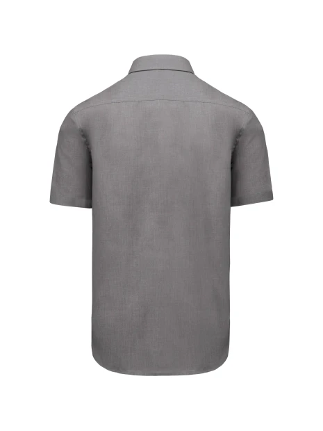 KARIBAN Chemise popeline polycoton manches courtes entretien facile homme /api/colors/4aec04d1-687e-4c17-9275-2f36ebc782ac personnalisable
