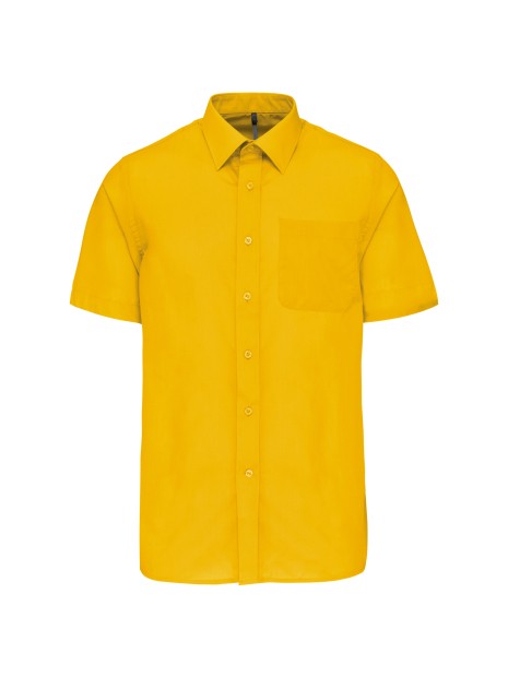 KARIBAN Chemise popeline polycoton manches courtes entretien facile homme /api/colors/ea0c172c-722e-46fc-acb7-2617a4097874 personnalisable