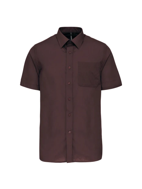 KARIBAN Chemise popeline polycoton manches courtes entretien facile homme /api/colors/951cb8b6-18b8-4f27-8f99-2d223c8b4856 personnalisable