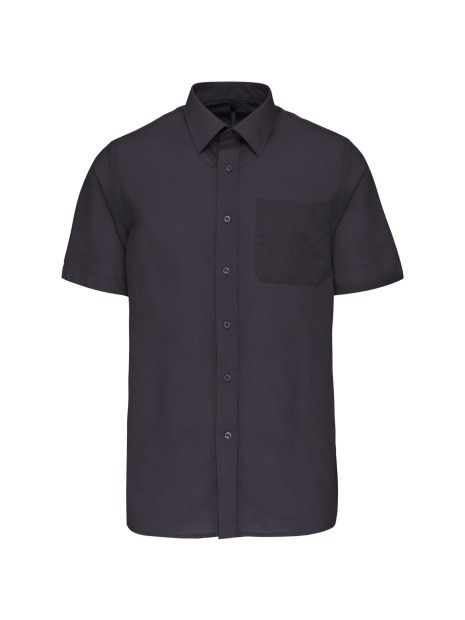 KARIBAN Chemise popeline polycoton manches courtes entretien facile homme /api/colors/a74dfbdb-7821-4e15-a7e5-fe07498d41c7 personnalisable