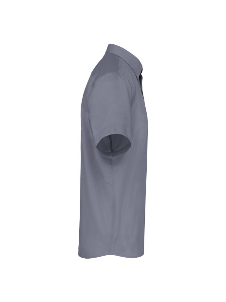 KARIBAN Chemise popeline polycoton manches courtes entretien facile homme /api/colors/b8e7287e-3390-473c-ba17-deb40419cef7 personnalisable