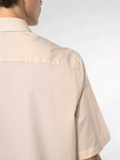 Chemises à personnaliser KARIBAN Chemise popeline polycoton manches courtes entretien facile homme 