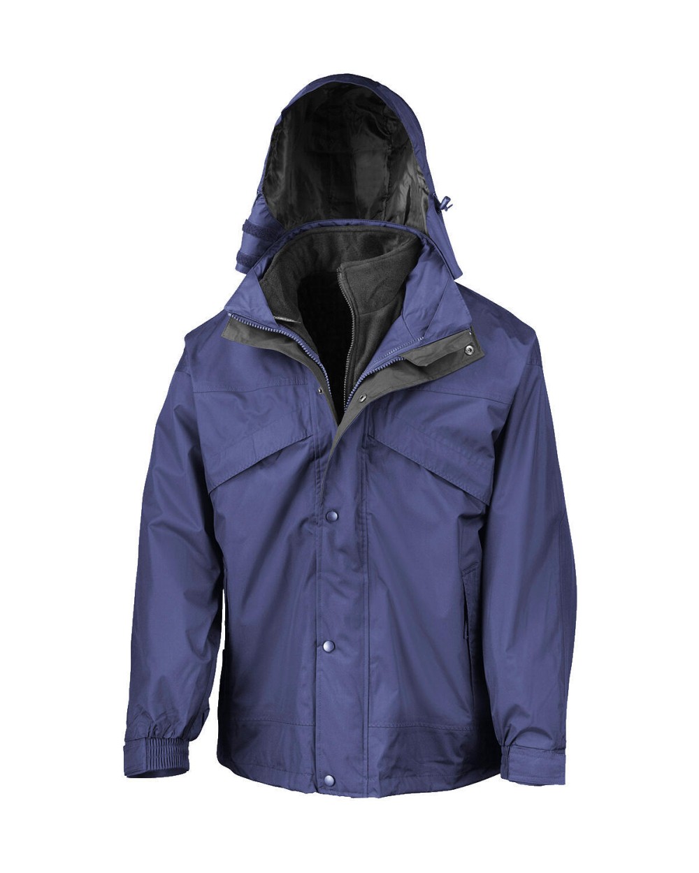 Vestes personnalisable RESULT Veste 3 en 1 zip & clic