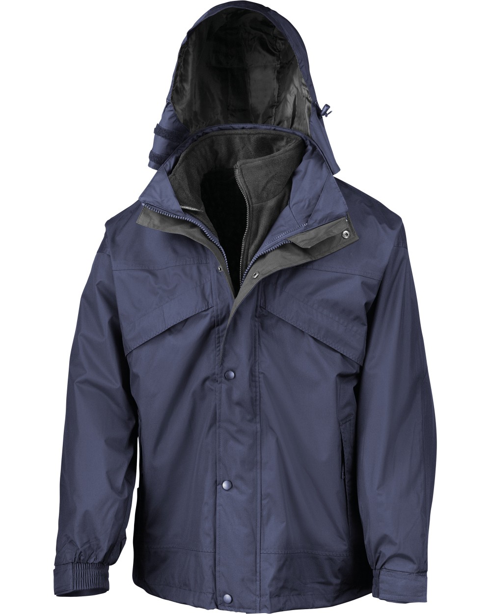 Vestes personnalisable RESULT Veste 3 en 1 zip & clic