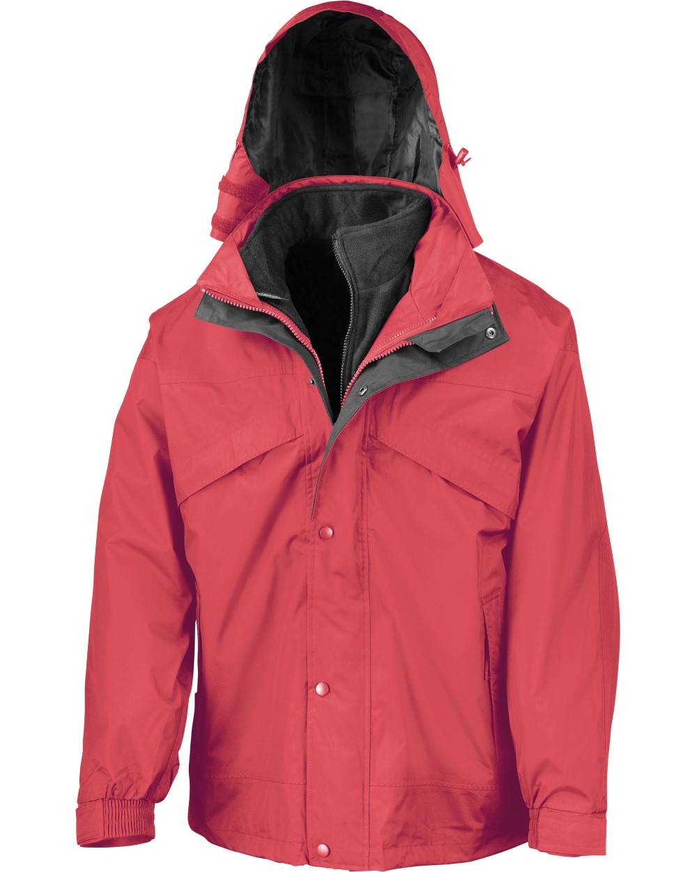 Vestes personnalisable RESULT Veste 3 en 1 zip & clic