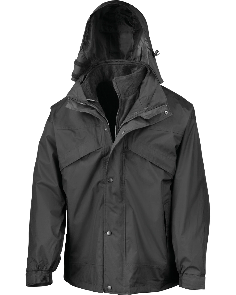 Vestes personnalisable RESULT Veste 3 en 1 zip & clic