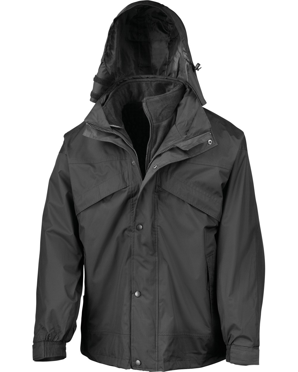 Vestes personnalisable RESULT Veste 3 en 1 zip & clic