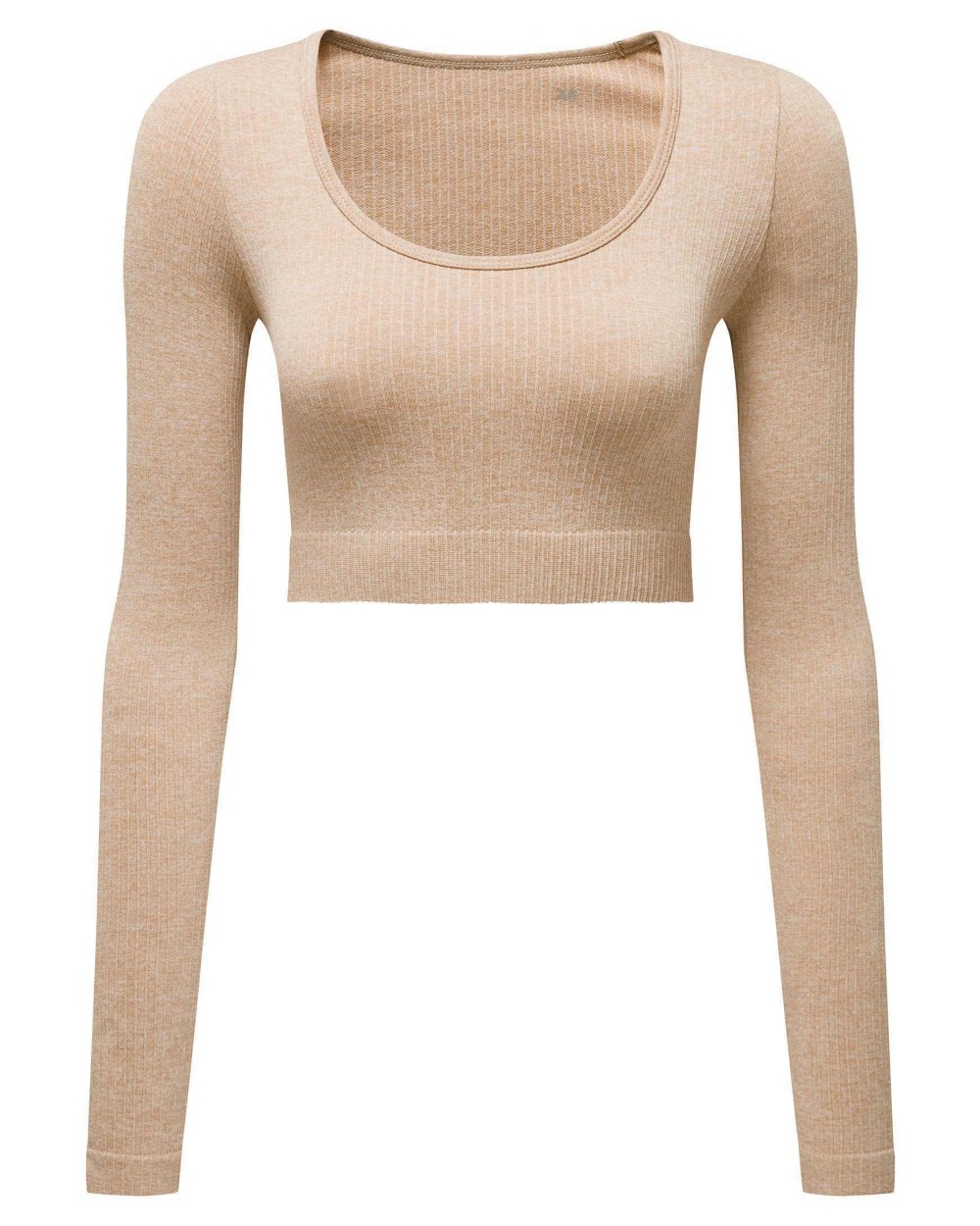 T-shirts TRIDRI Women’s TriDri® ribbed seamless '3D Fit' crop top voor bedrukking &amp; borduring