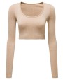 T-Shirts personnalisable TRIDRI Haut court femme TriDri® '3D Fit’ côtelé et sans coutures