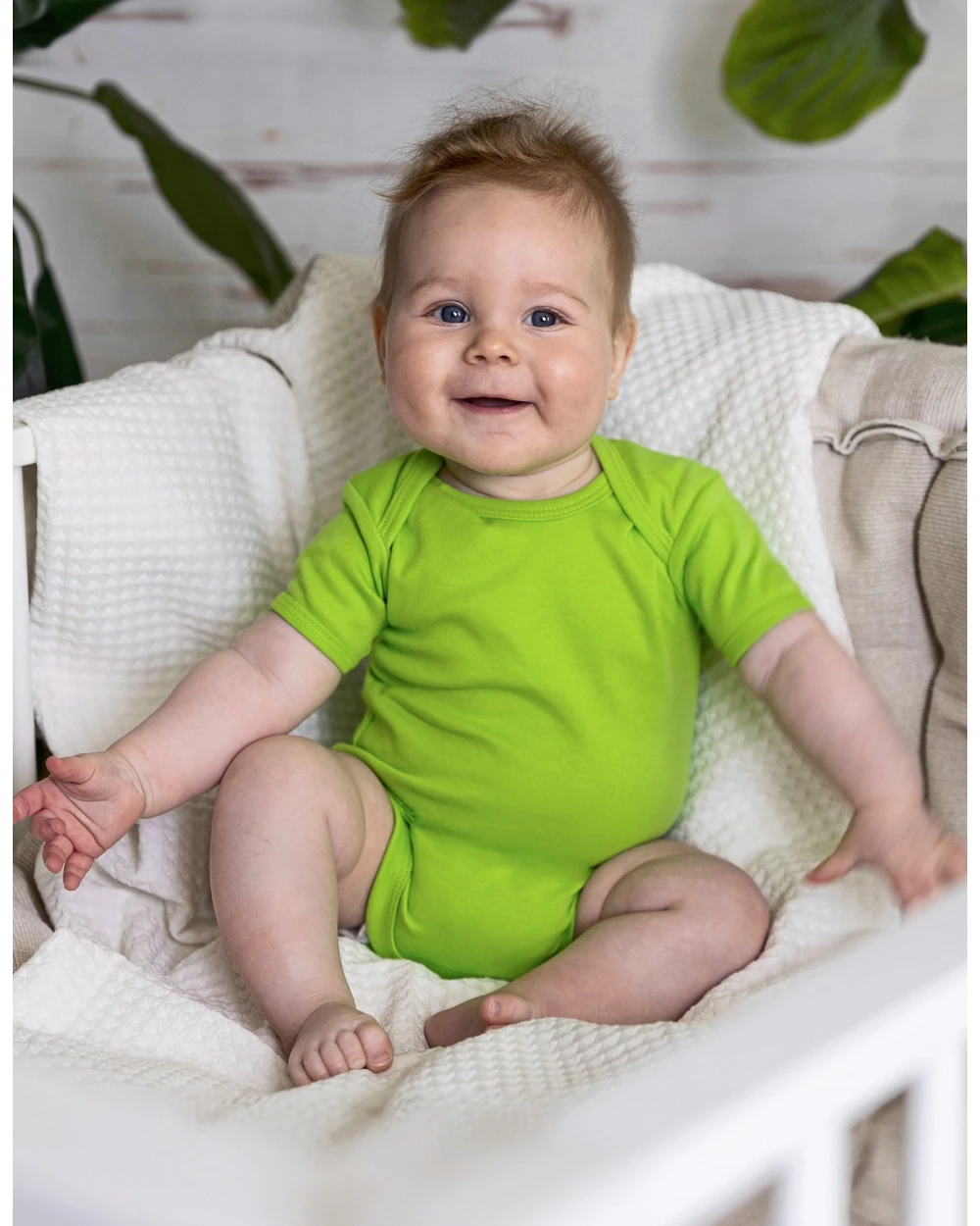 LINK KIDS WEAR Organic Baby Bodysuit Short Sleeve Bailey 01 Baby Artikeln personalisierbar