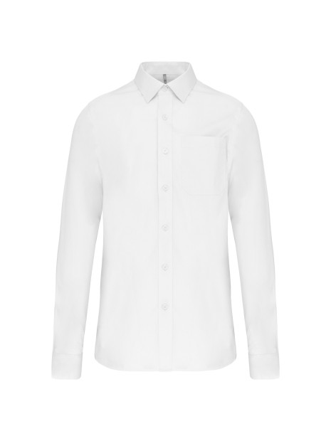 KARIBAN Chemise popeline manches longues /api/colors/7a92cd2d-10d2-40b4-928b-296bb7487506 personnalisable