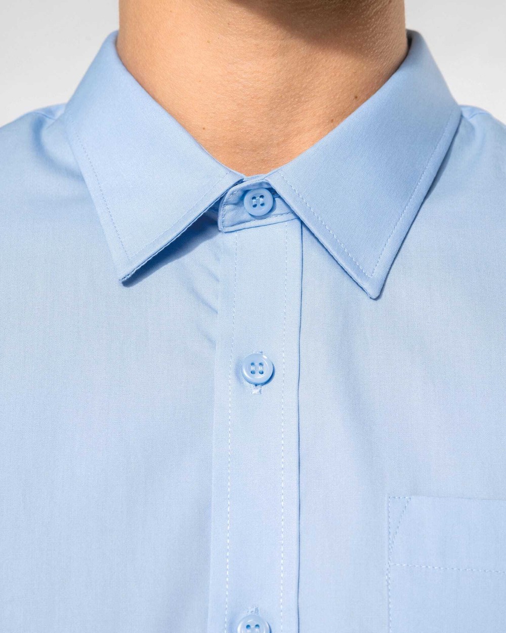 Hemden KARIBAN Heren poplin overhemd lange mouwen voor bedrukking &amp; borduring