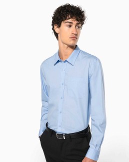 Chemise popeline manches longues