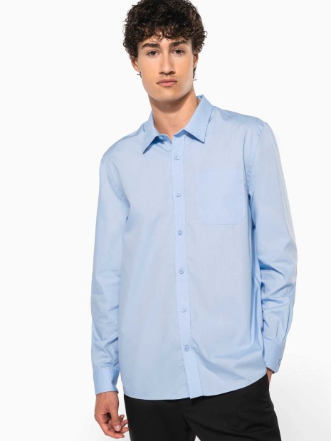 Chemises à personnaliser KARIBAN Chemise popeline manches longues 