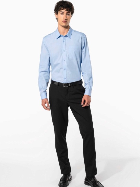 Chemises à personnaliser KARIBAN Chemise popeline manches longues 