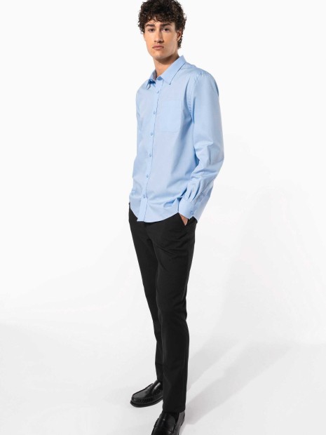 Chemises à personnaliser KARIBAN Chemise popeline manches longues 