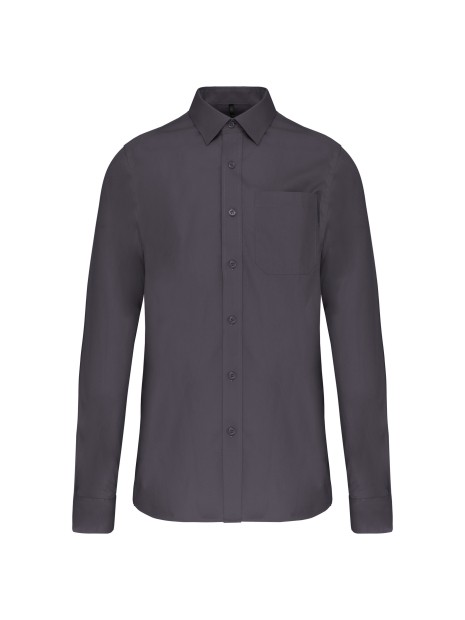 KARIBAN Chemise popeline manches longues /api/colors/a74dfbdb-7821-4e15-a7e5-fe07498d41c7 personnalisable