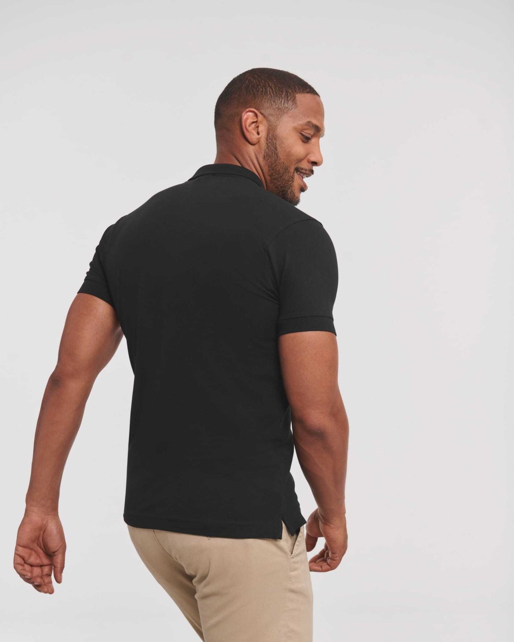 RUSSELL Stretch Polo für Herren Poloshirts personalisierbar